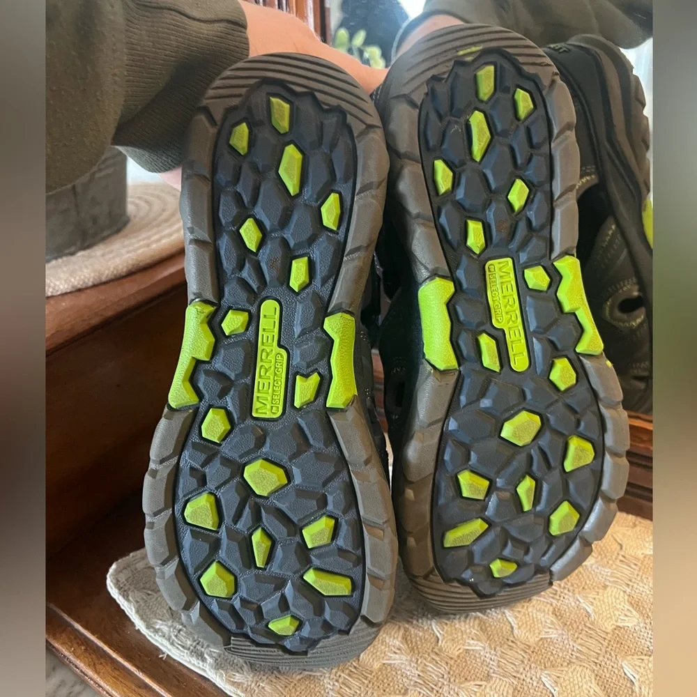 MERRELL Classic Hydro Close‎ Toed Outdoor Hiking Sandals Navy Blue Boy's Size 4